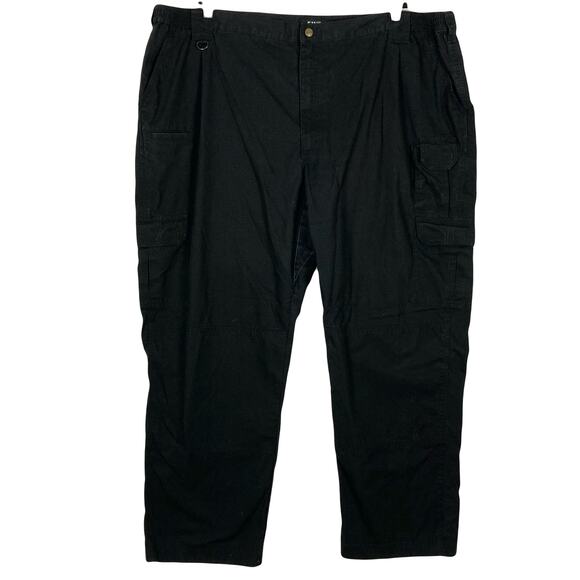 5.11 Tactical Other - 5.11 TACTICAL SERIES Pant 52 Mens Black Cargo Regular-Fit Ripstop Resistant